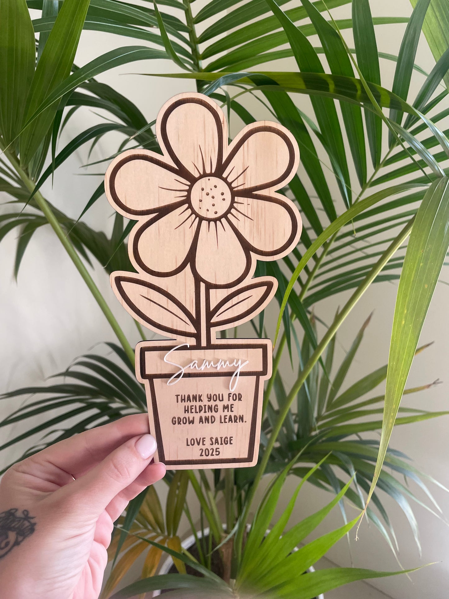Teacher Floral Magnet (Personalised)