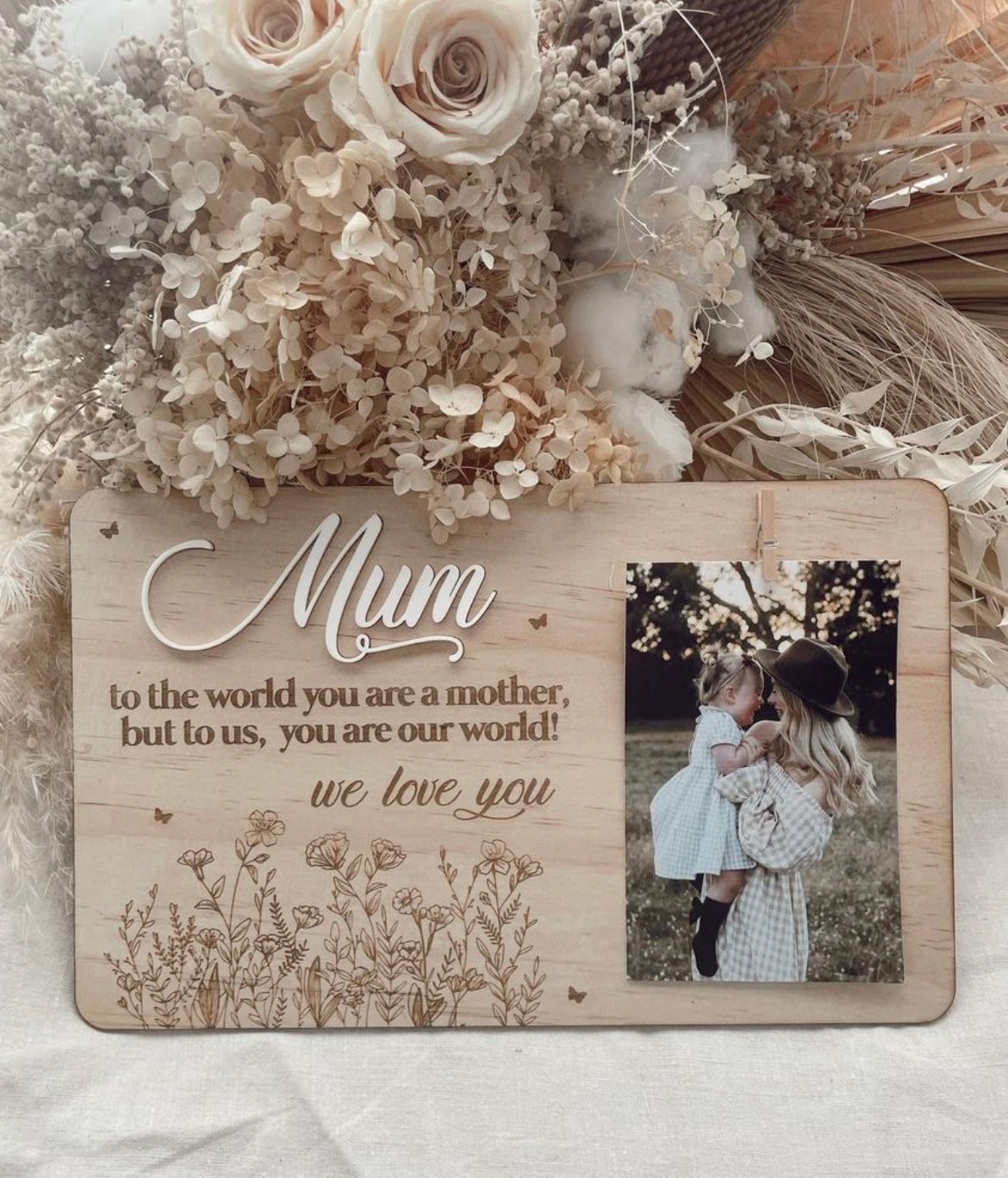 Mum Wooden Fridge Display Keepsake