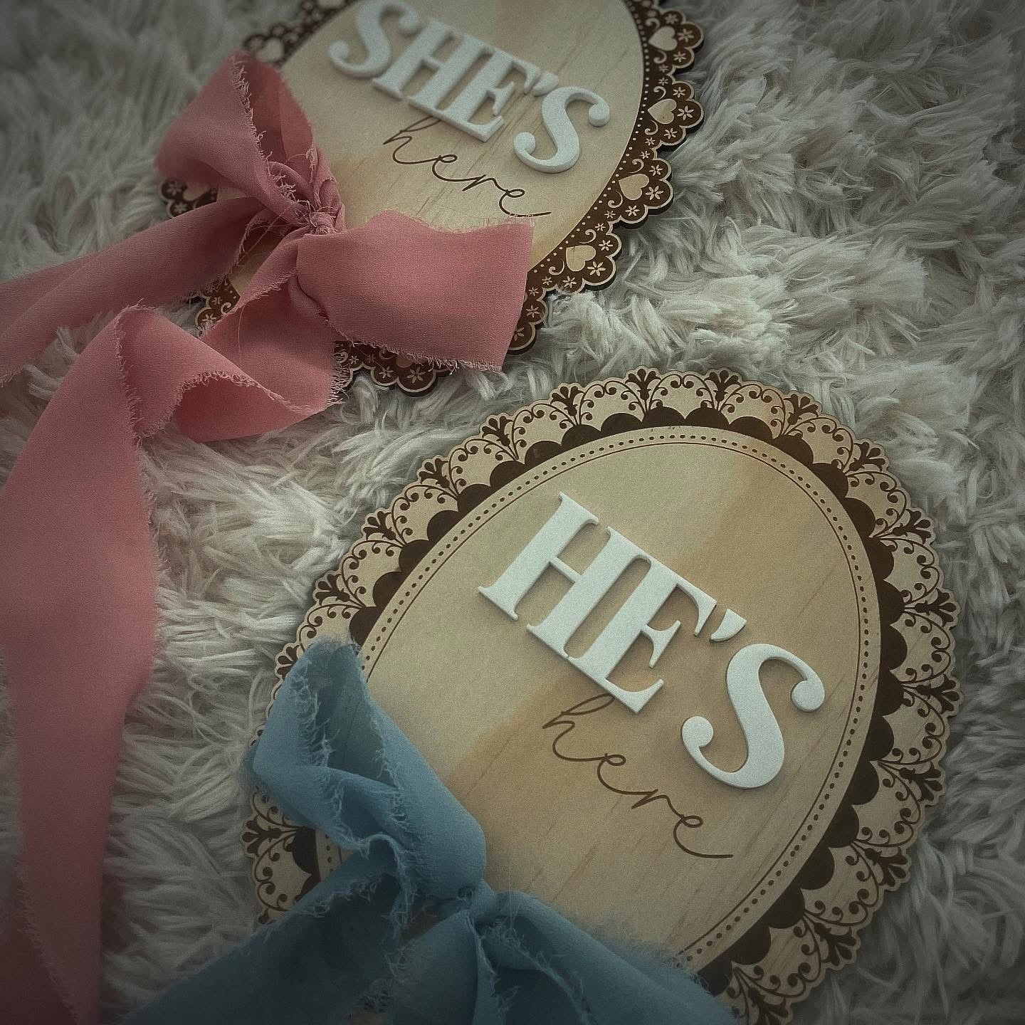 Vintage Announcement Plaques