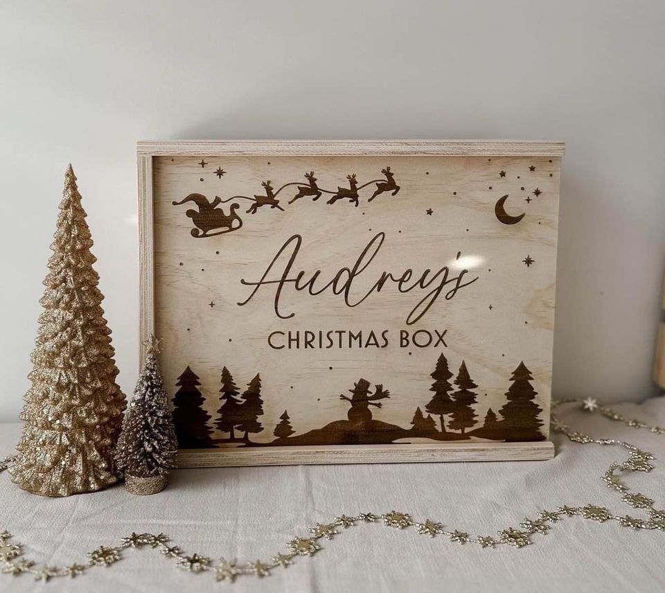 Large Christmas Keepsake Box