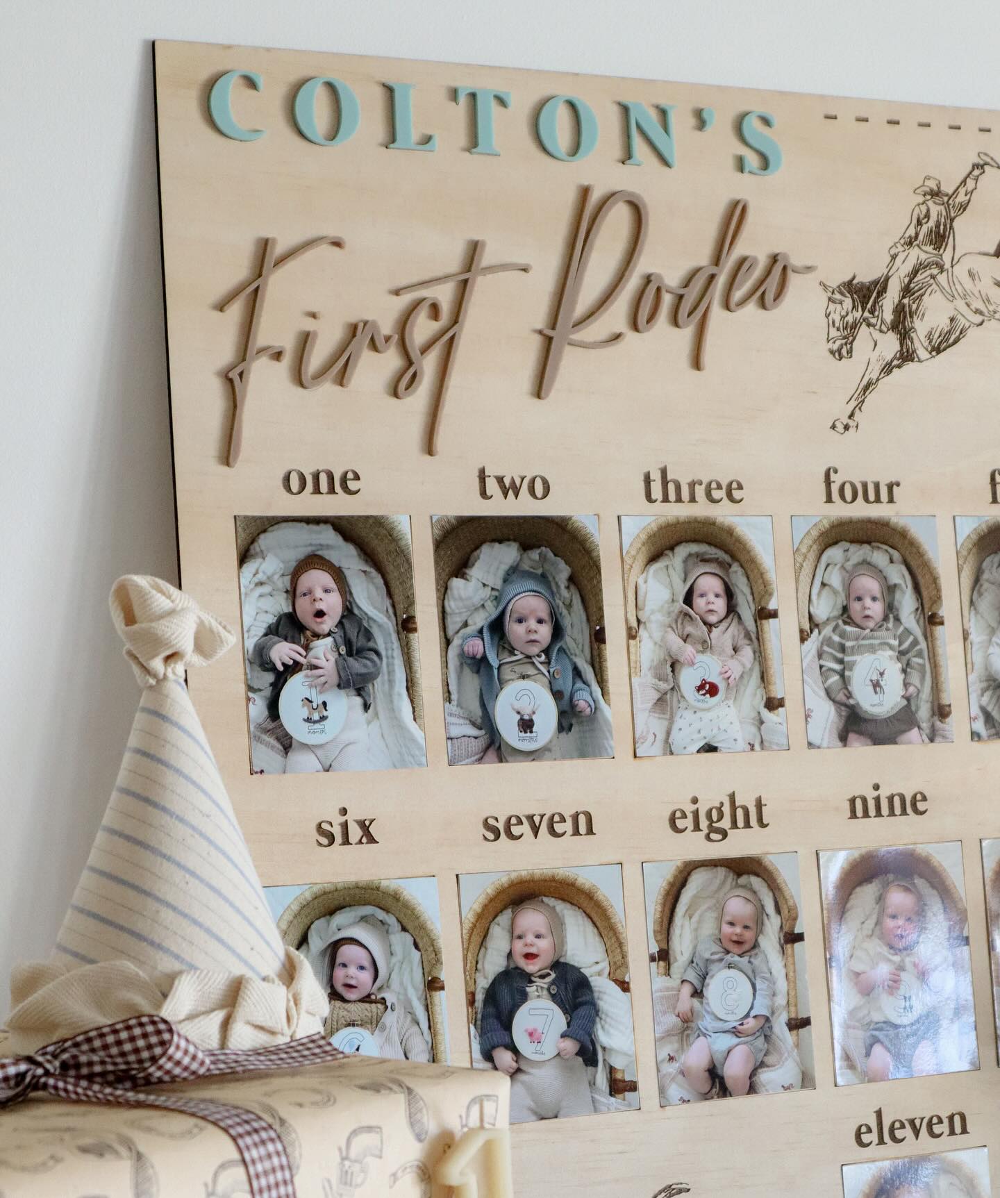 Rodeo First Birthday - Photo Board
