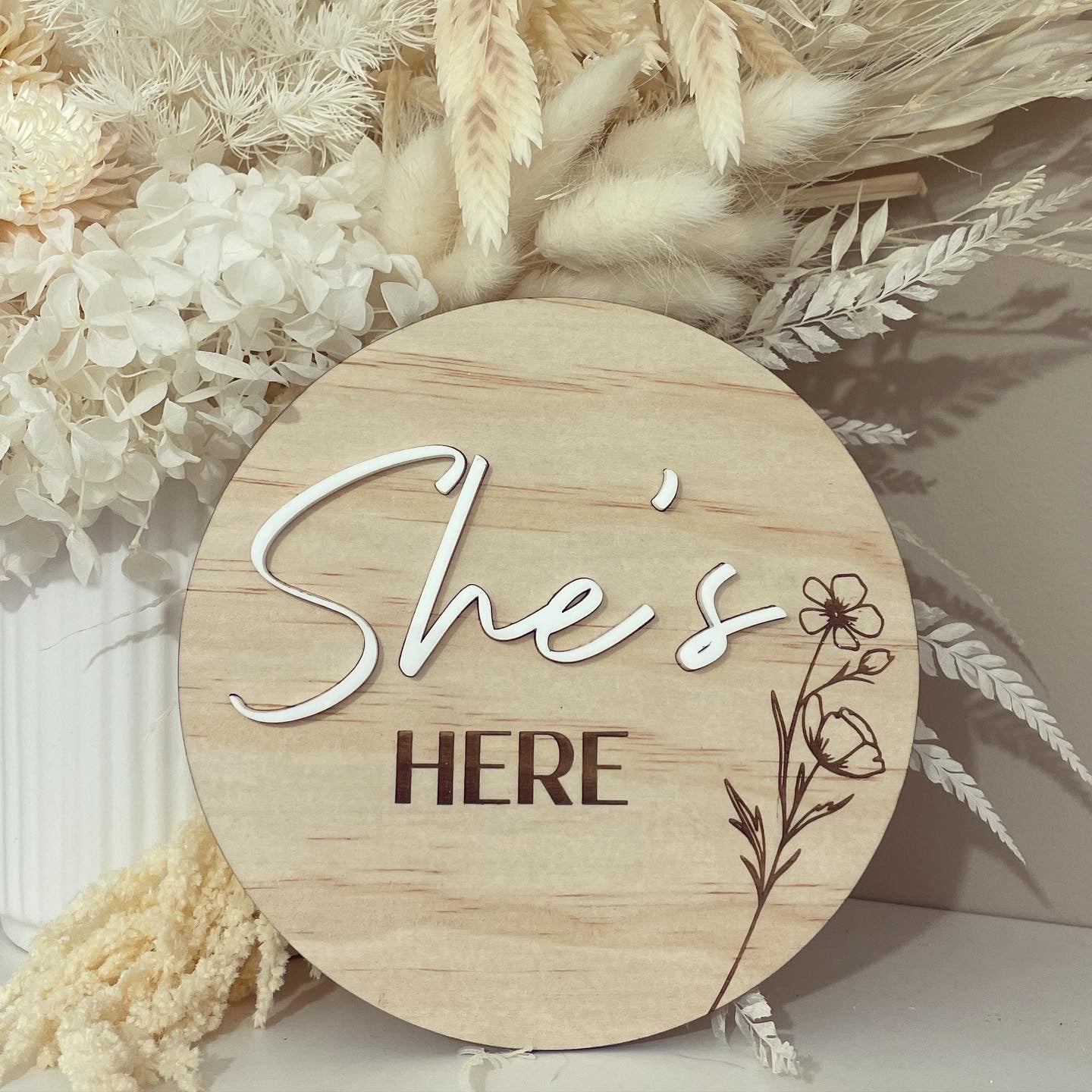 Announcement Plaque - Wooden