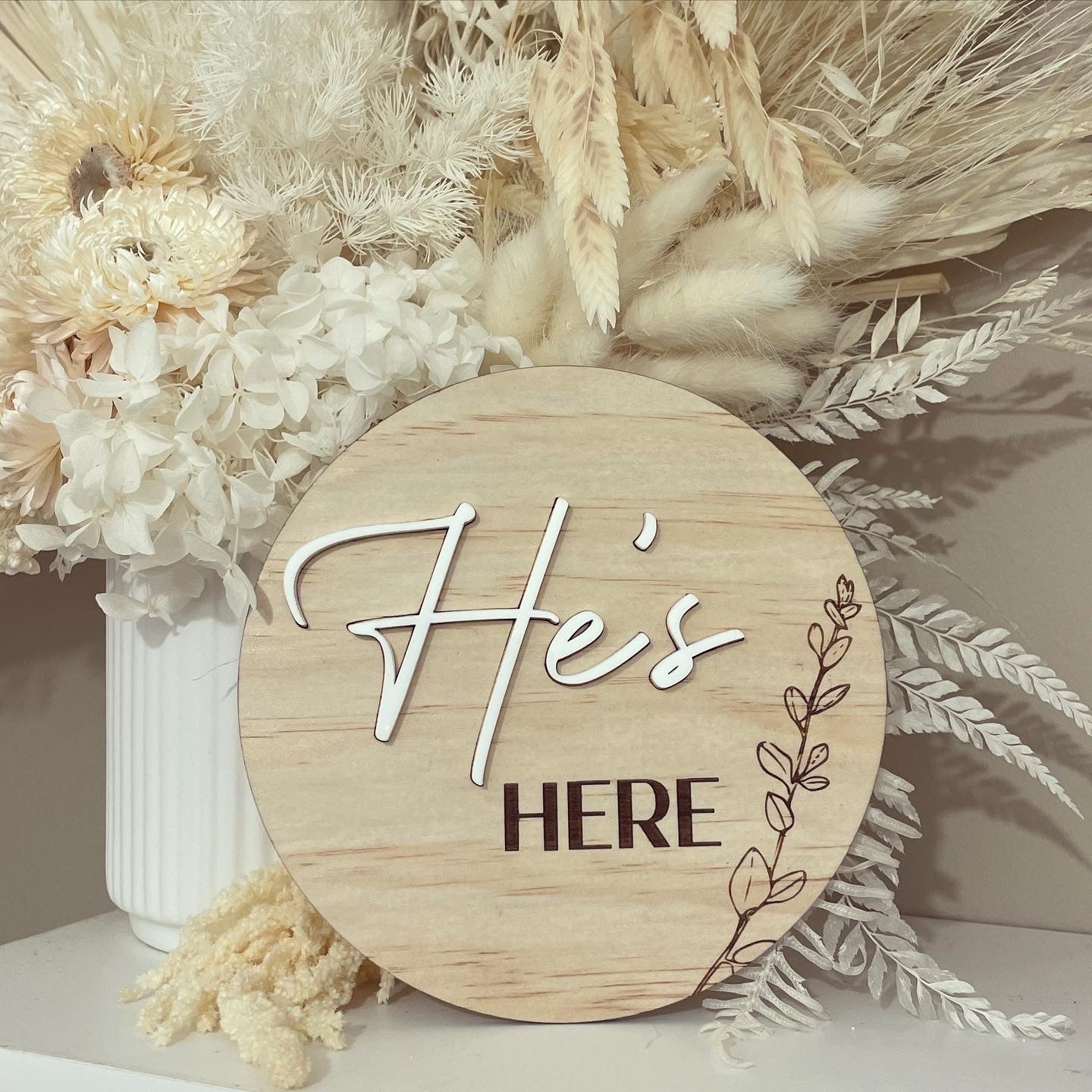 Announcement Plaque - Wooden