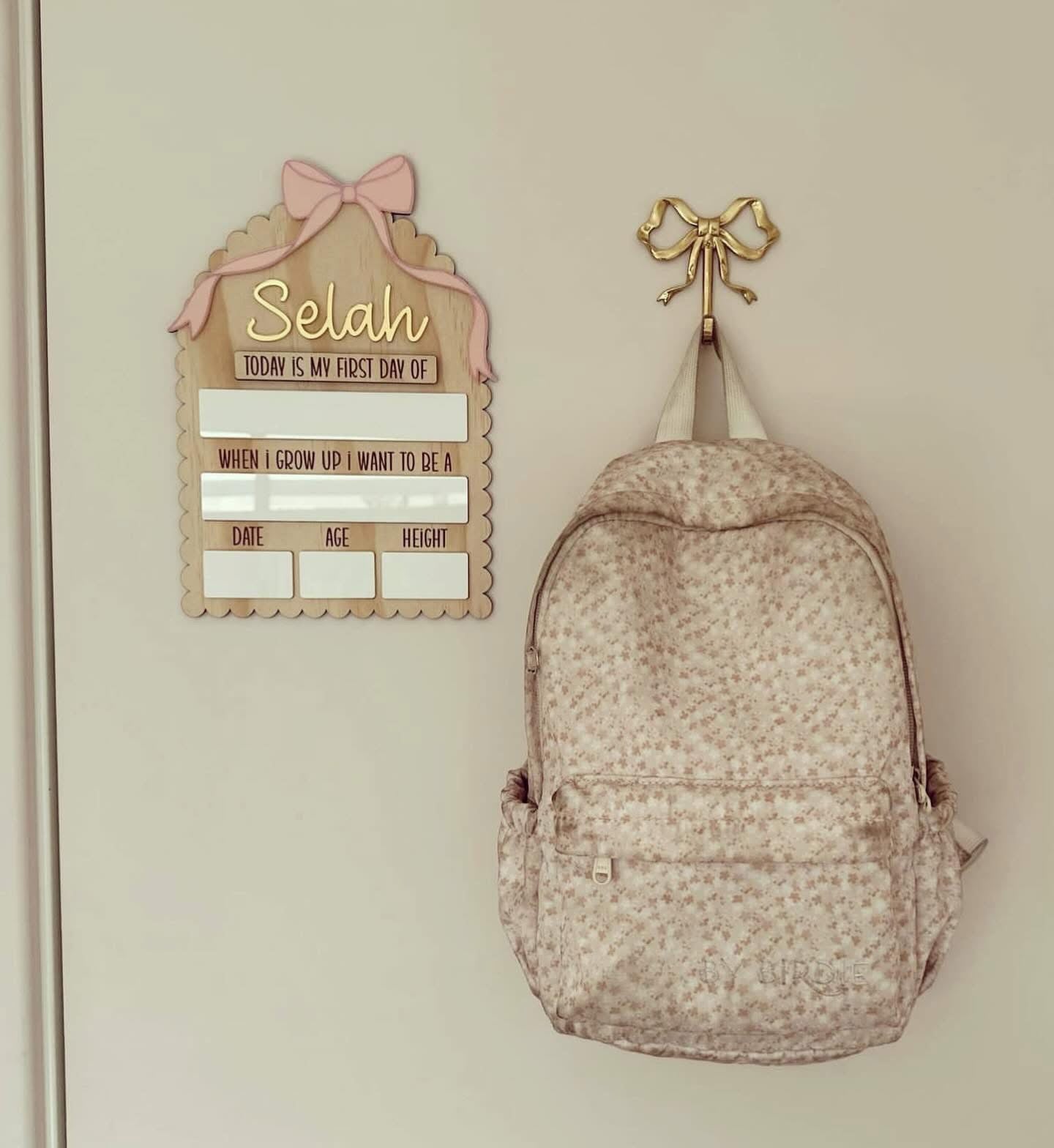 My First and Last Day Board - Bow