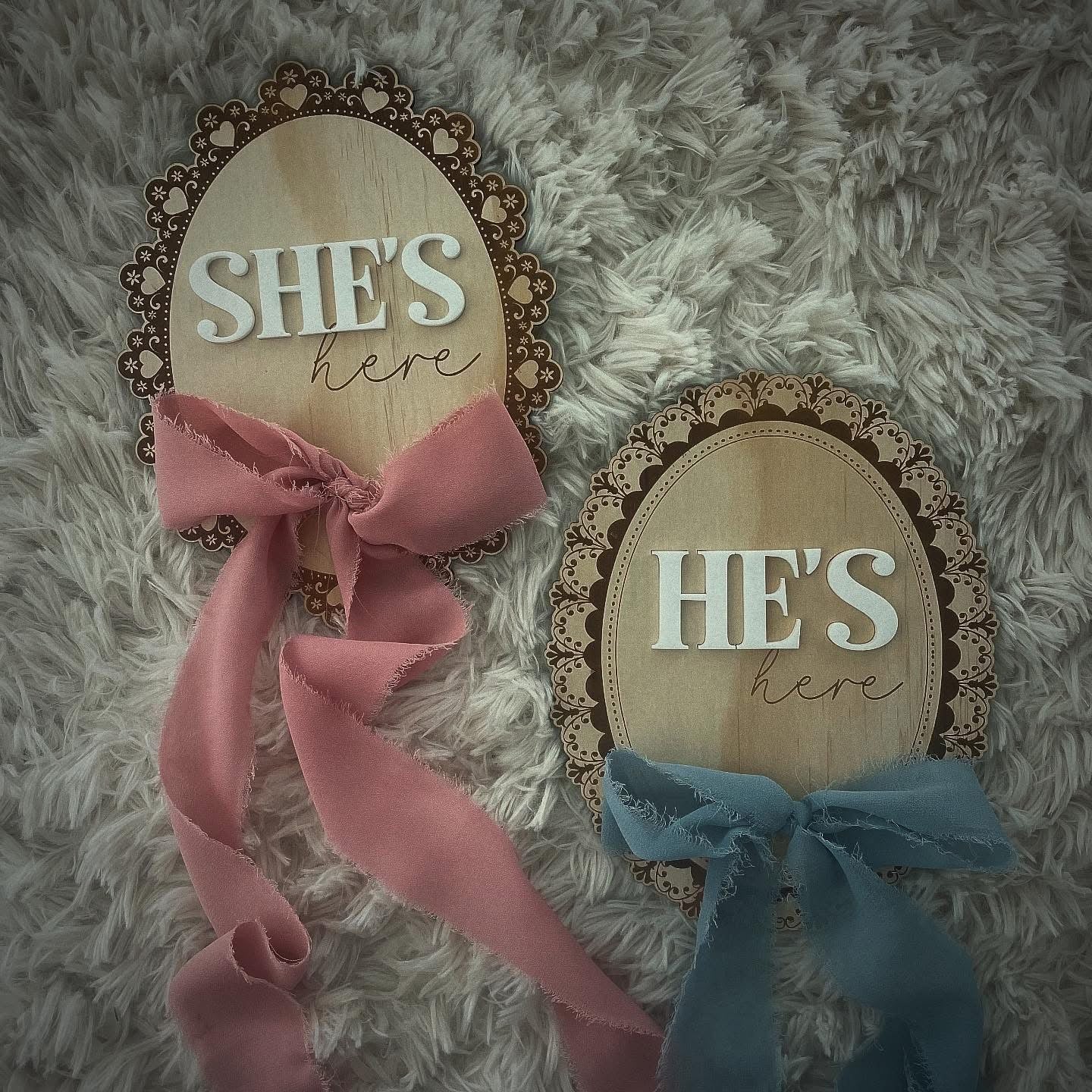 Vintage Announcement Plaques