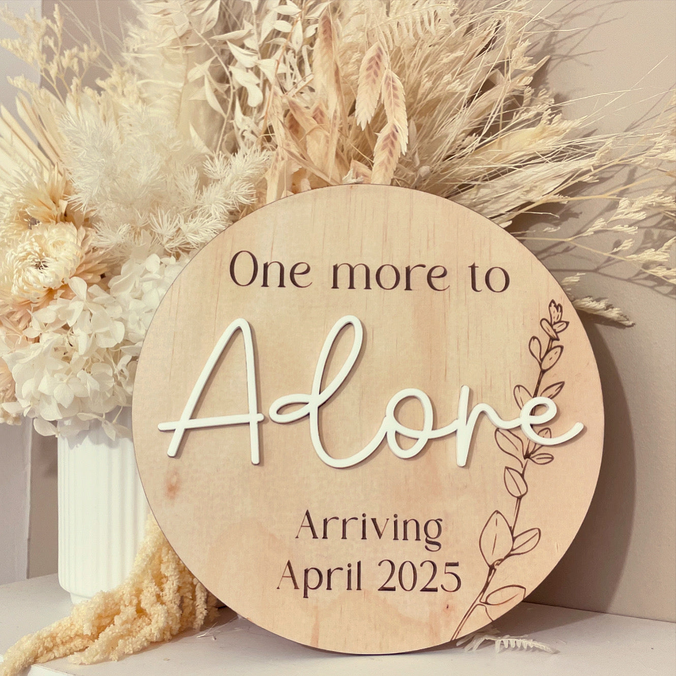 Announcement Plaque - One more to Adore