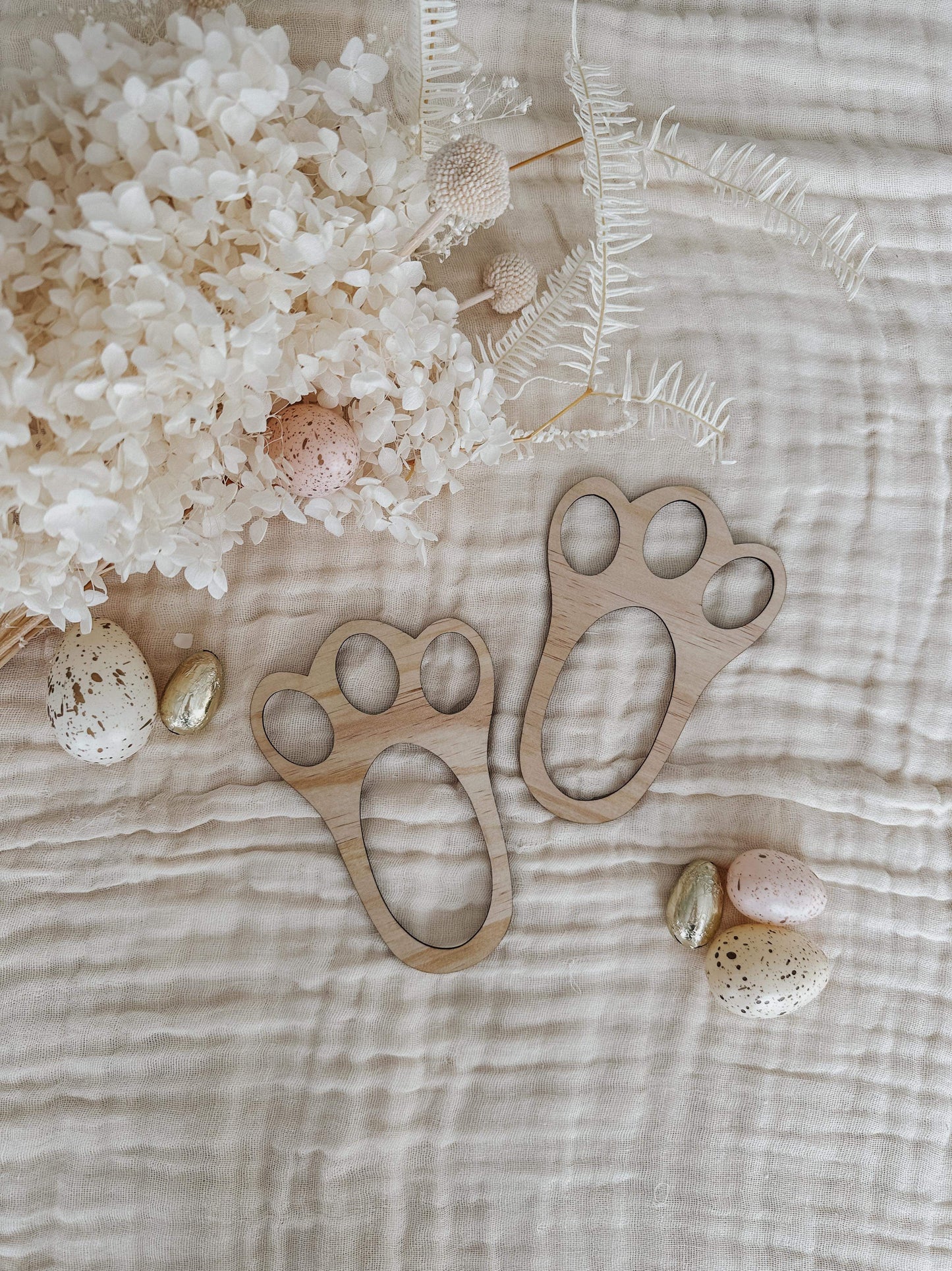 Easter Bunny Footprint Stencil Set