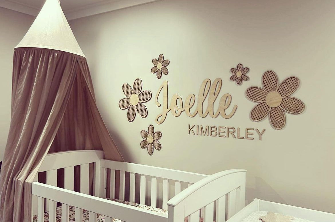 Wooden Name Sign for Wall or Door