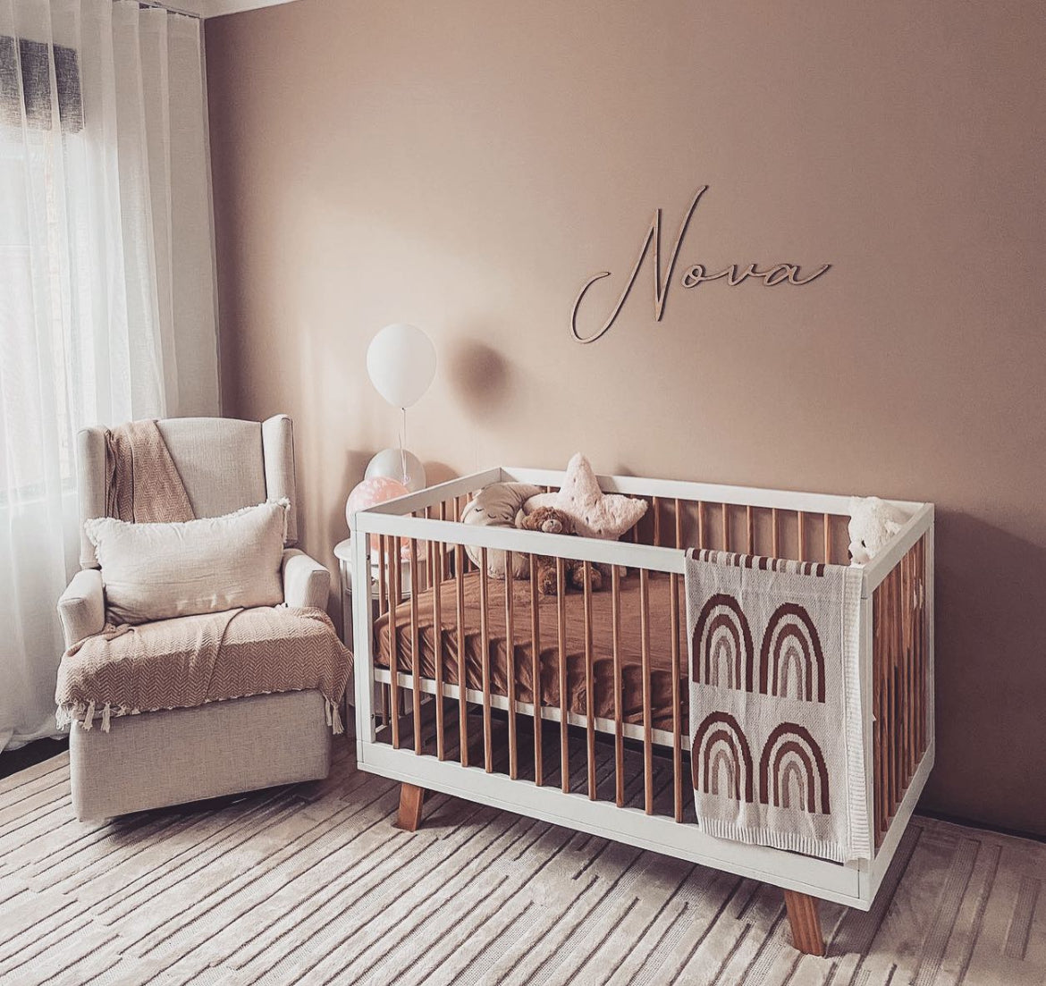 Wooden Name Sign for Wall or Door