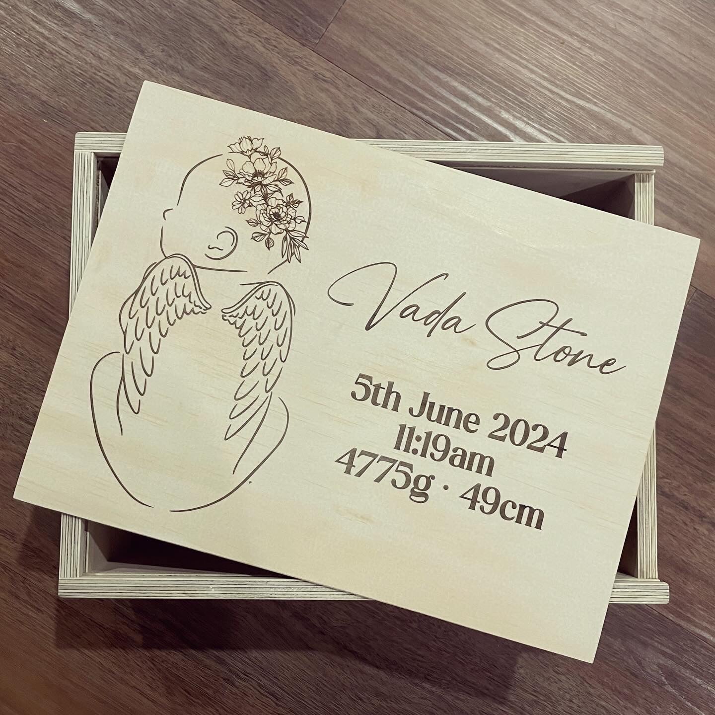 Large Memorial Keepsake Box - Baby