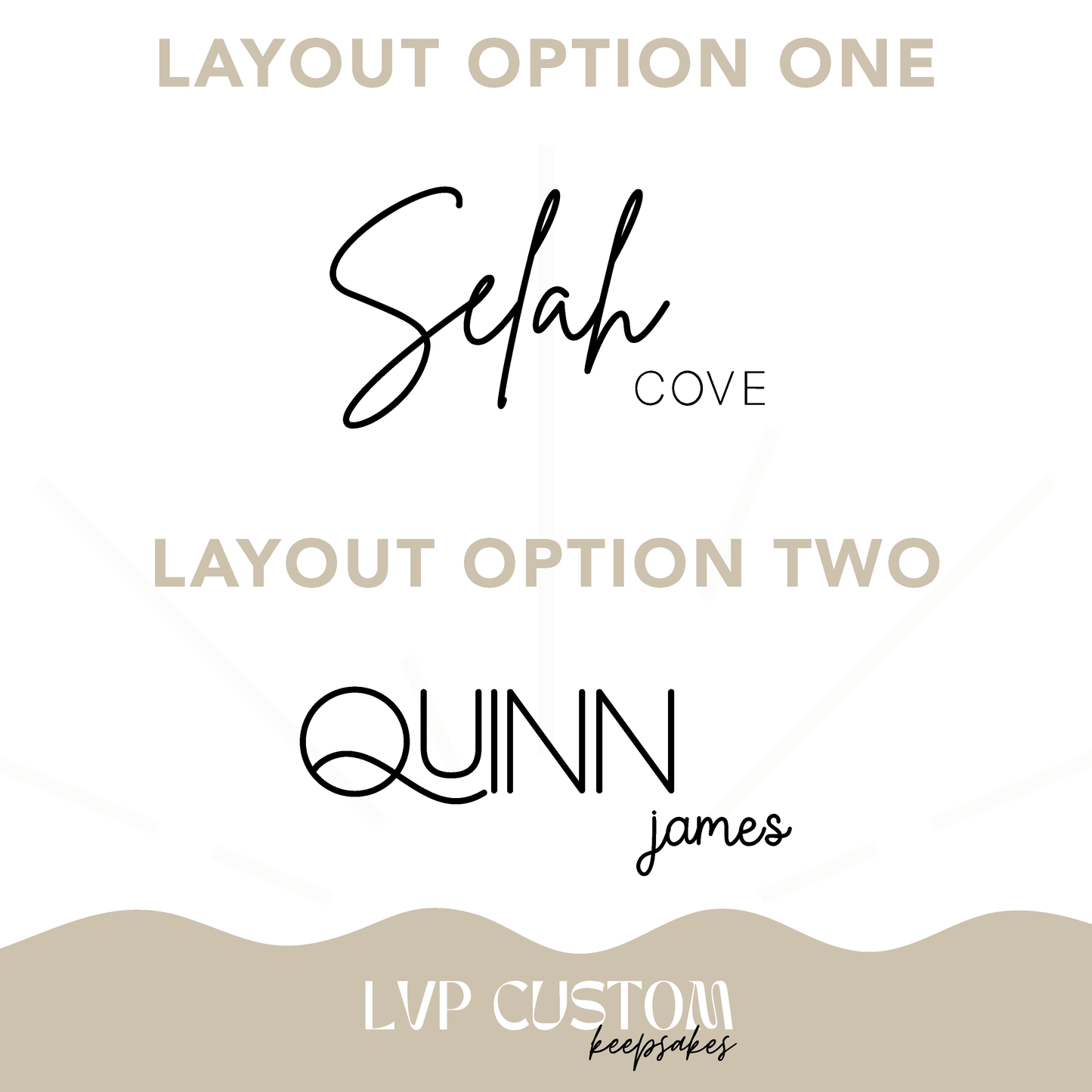 Wooden Name Sign for Wall or Door