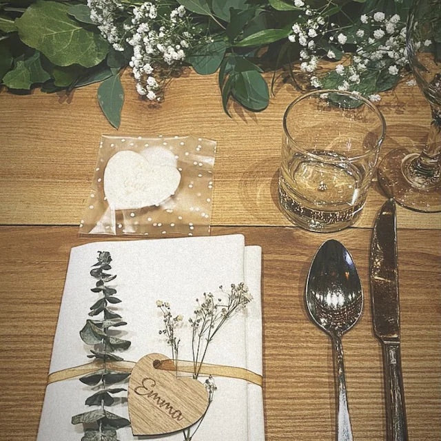 Name Place Cards - Round