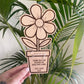 Teacher Floral Magnet (Personalised)