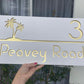 Palm Tree Address Sign