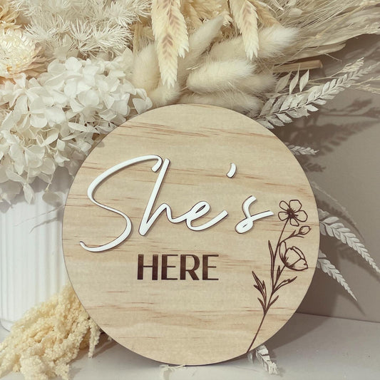 Announcement Plaque - Wooden