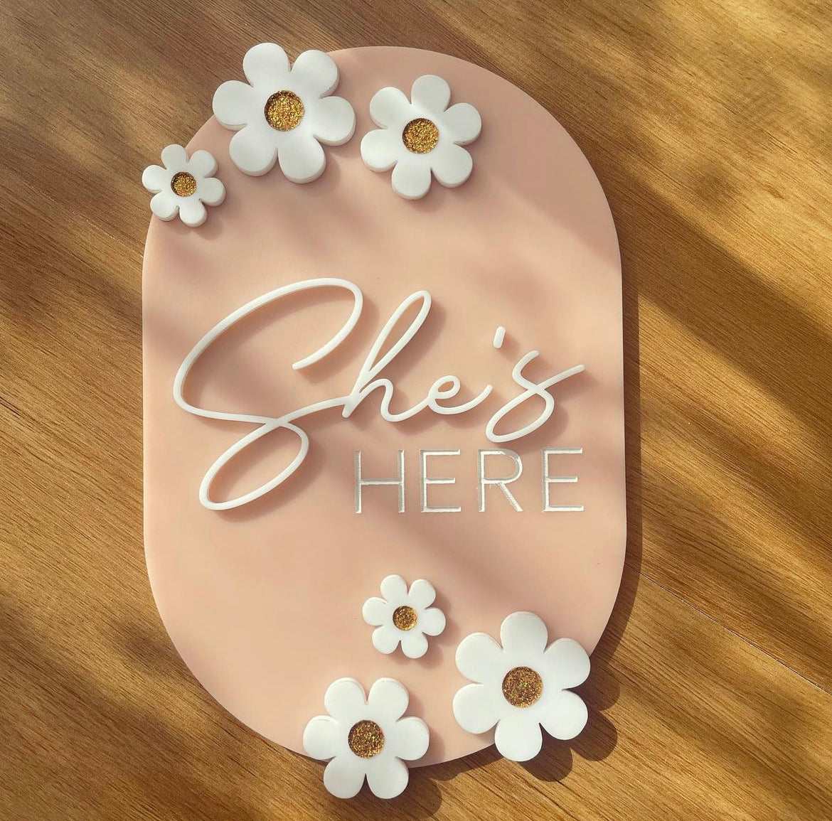 Announcement Plaque - Rounded Foliage