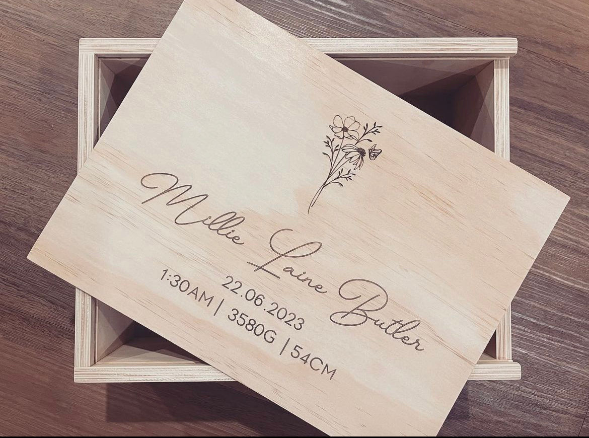 Large Keepsake Box with Foliage