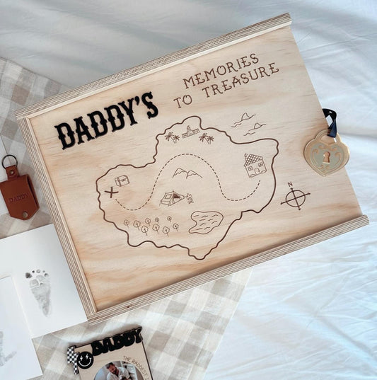 Dads Treasure Chest - Large Keepsake Box