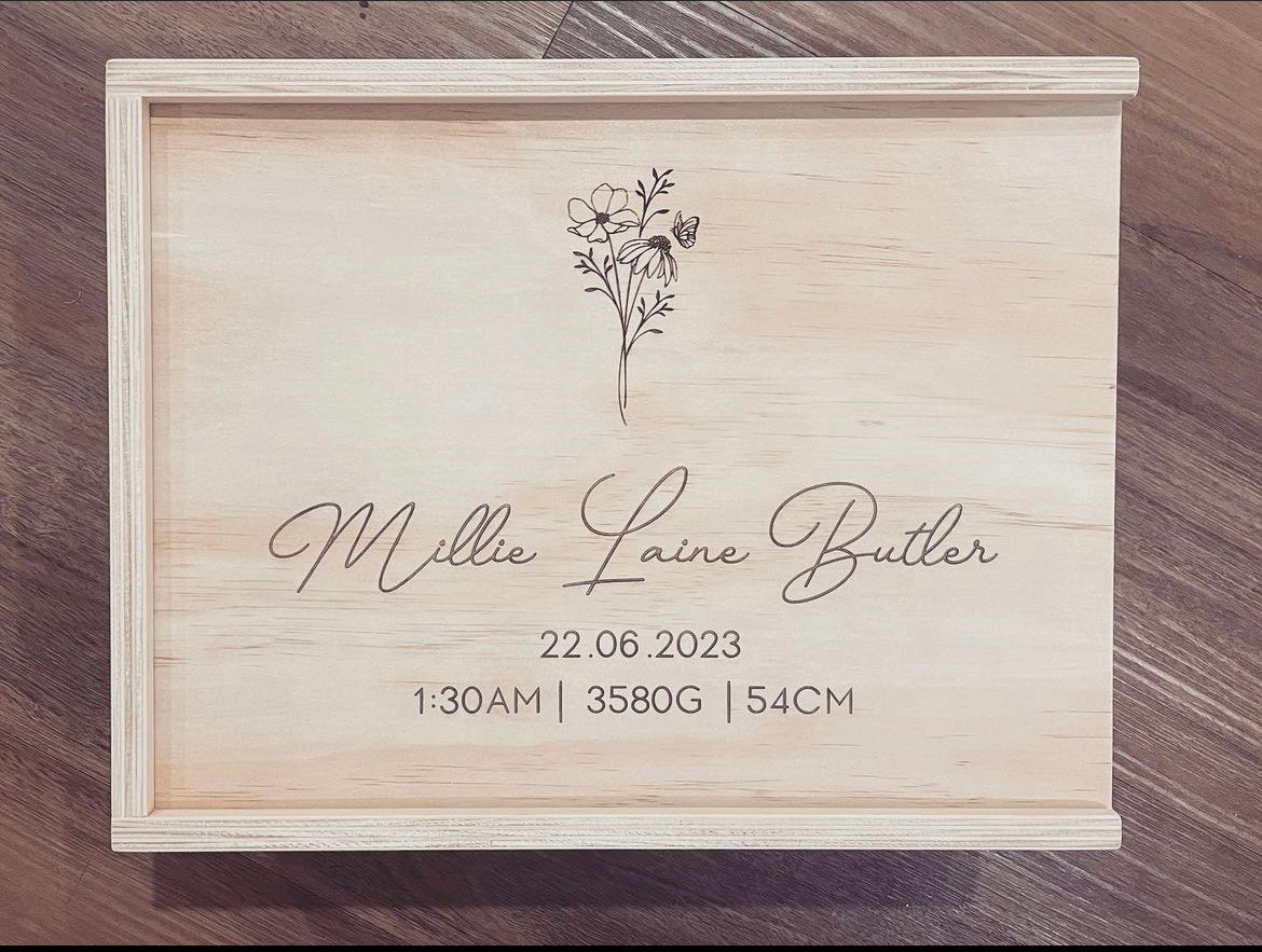 Large Keepsake Box with Foliage