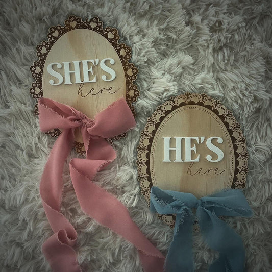 Vintage Announcement Plaques