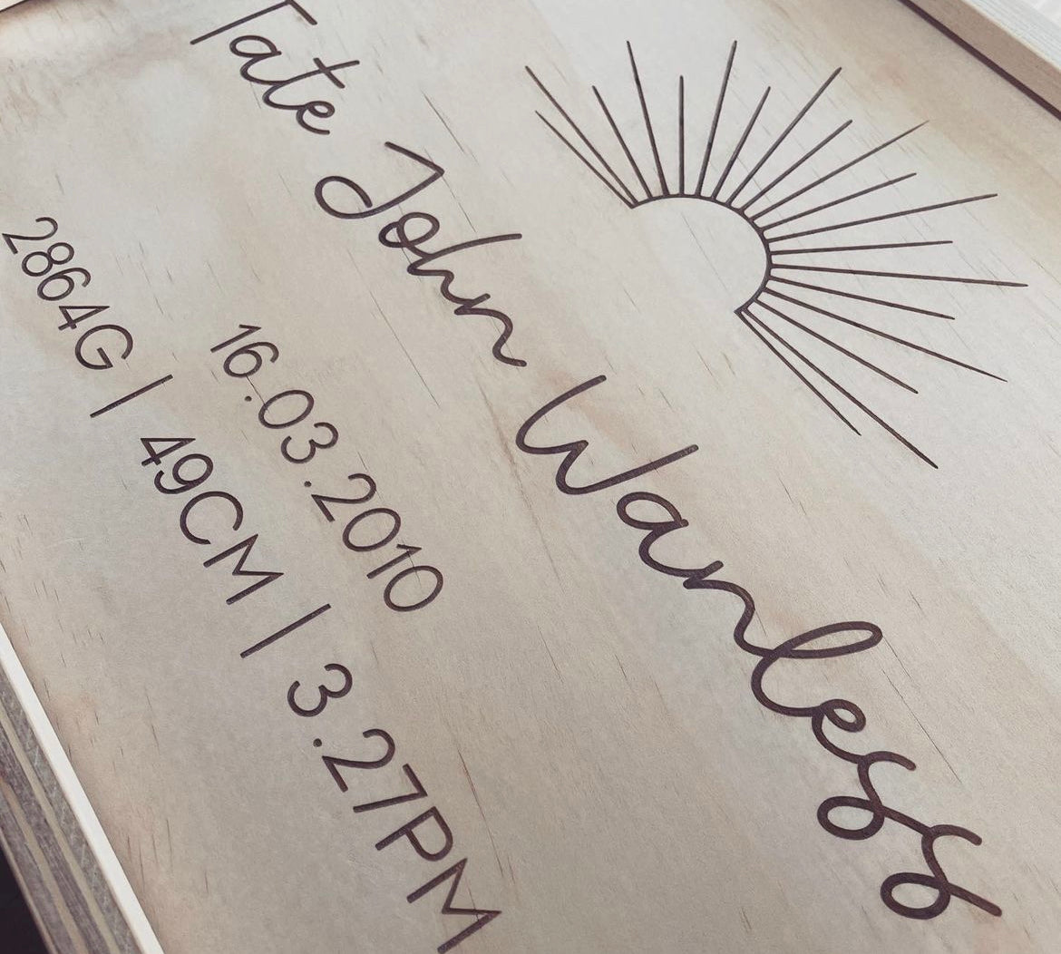 Large Keepsake Box with Rising Sun