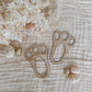 Easter Bunny Footprint Stencil Set