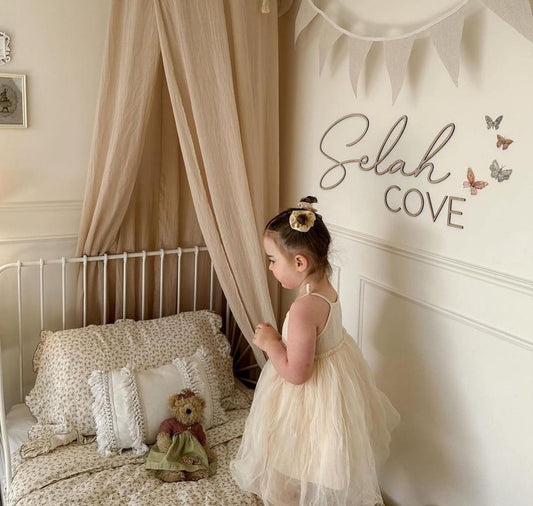 Wooden Name Sign for Wall or Door