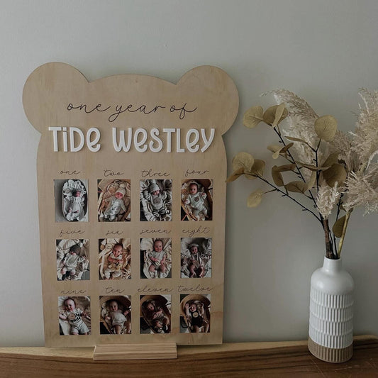 Beary First Birthday - Photo Board