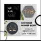 30CM Address Number Acrylic Sign
