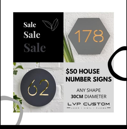 30CM Address Number Acrylic Sign