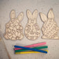 Easter Bunny Egg Colouring Ins